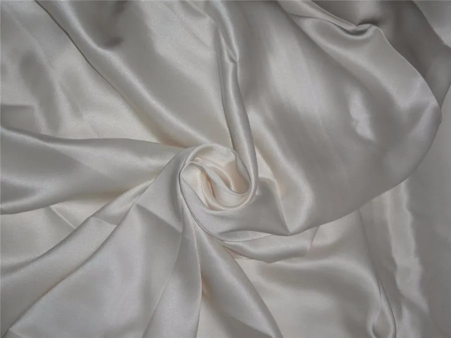 100% HEAVY SILK SATIN FABRIC 190 GRAMS OFF WHITE COLOR 54" wide B2#51[3] [6673]