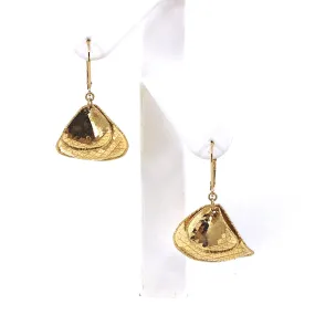 14k Double Shape Earring