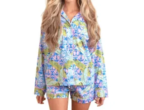 8 Oak Lane - Long Sleeve Top & Short Pajama Set