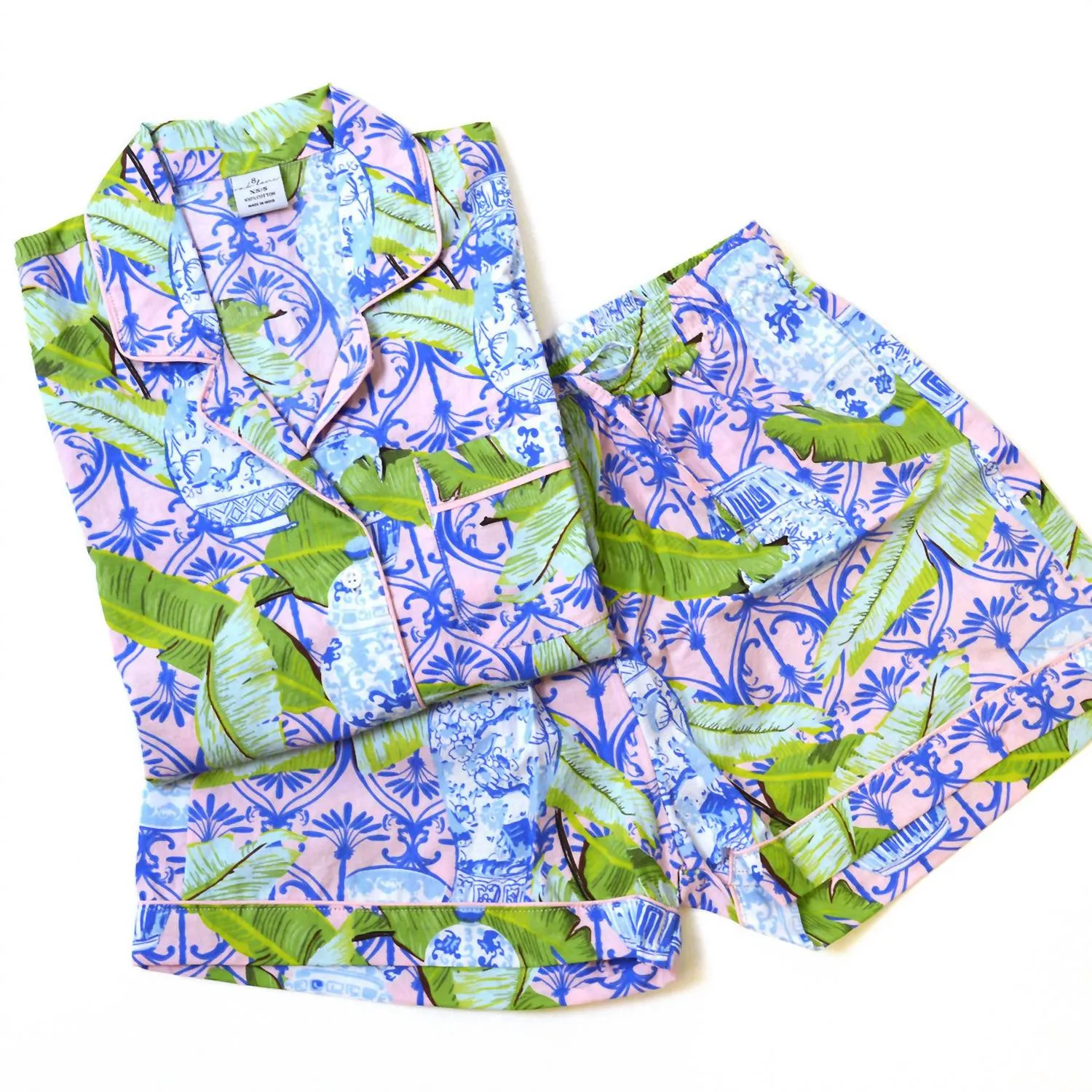 8 Oak Lane - Long Sleeve Top & Short Pajama Set