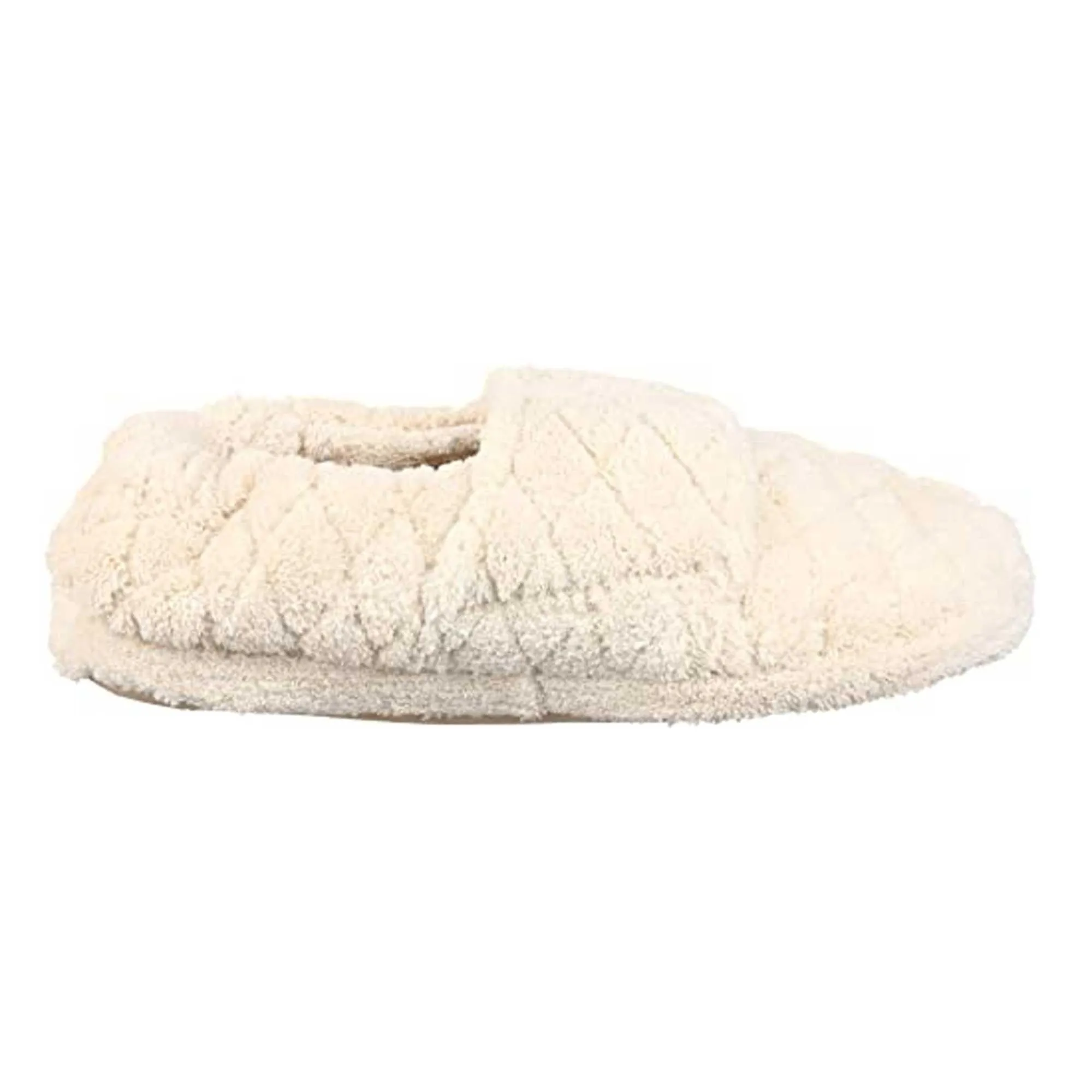 Acorn Women's Spa Slippers - Terry Adjustable Wrap, Natural, Large | A10631-AAH-L