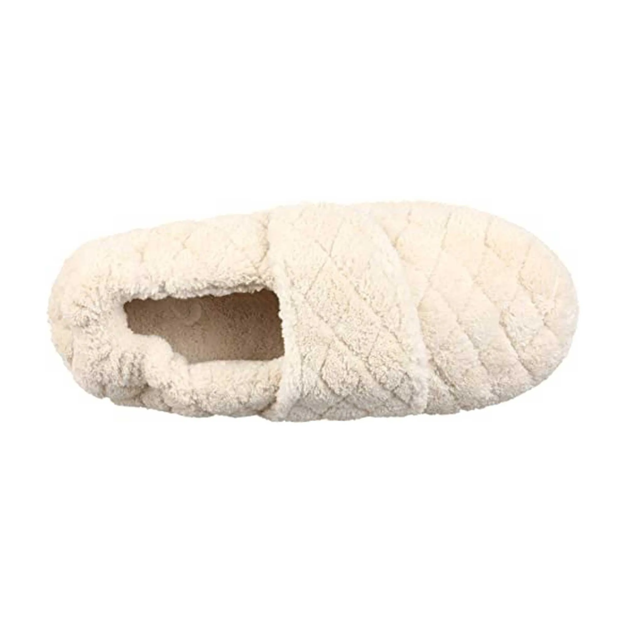 Acorn Women's Spa Slippers - Terry Adjustable Wrap, Natural, Large | A10631-AAH-L