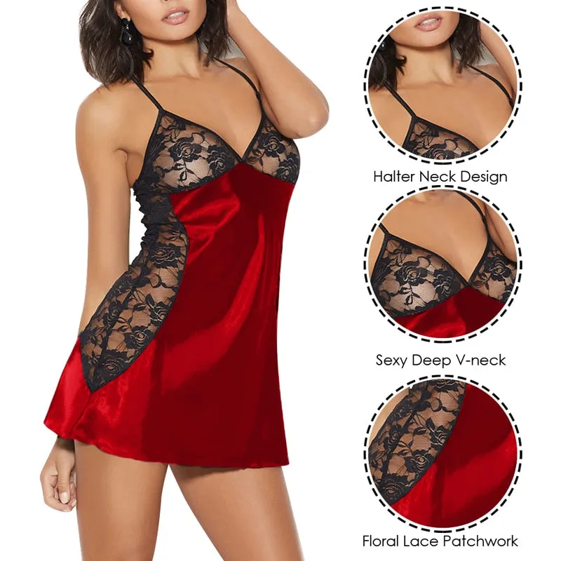 Casual Sexy Women's V-neck Sleeveless Silk Pajamas