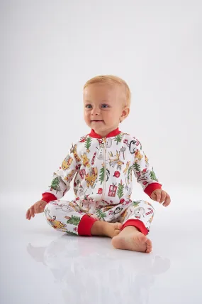 Christmas printed baby pajama