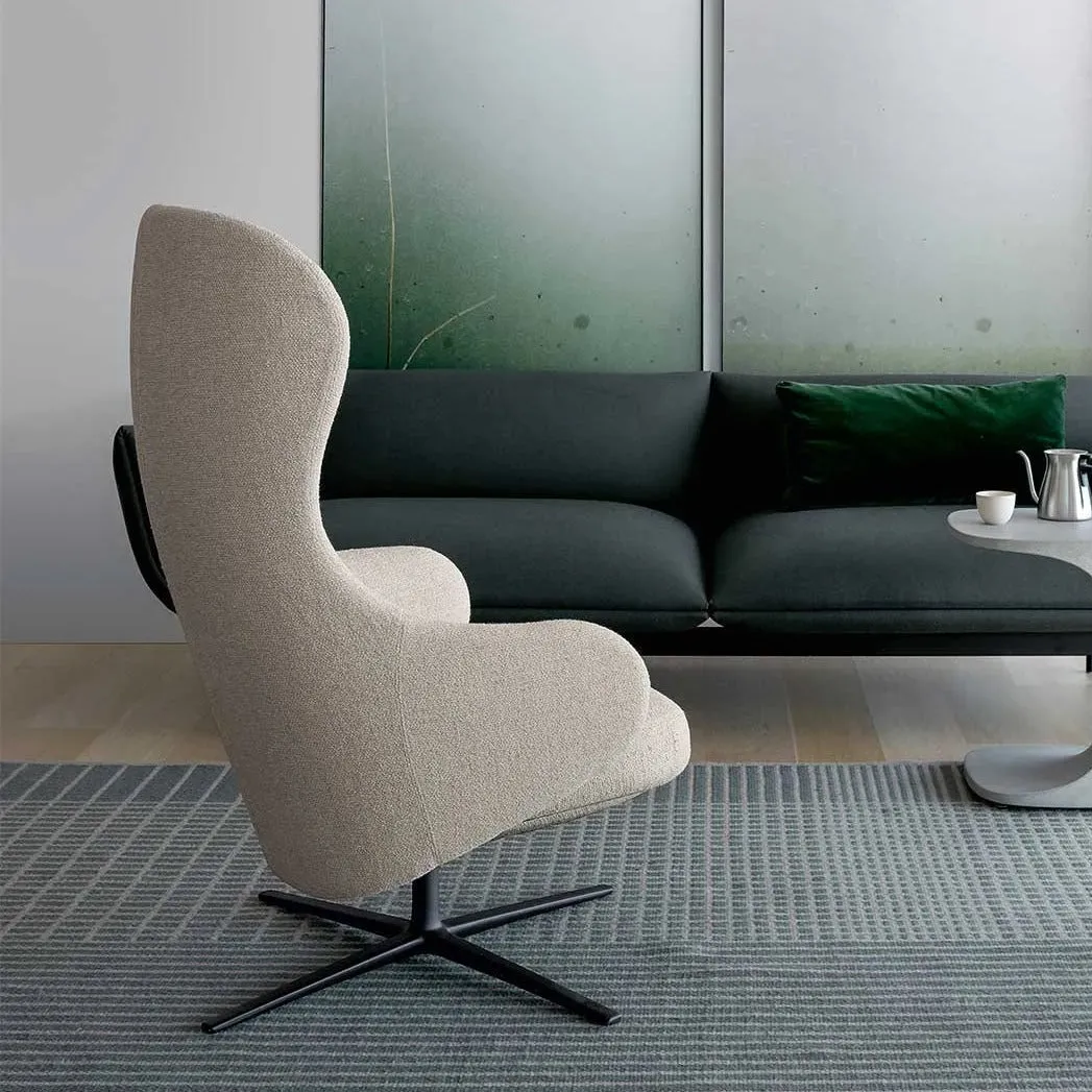 DUA Relax Swivel Trestle Lounge Chair
