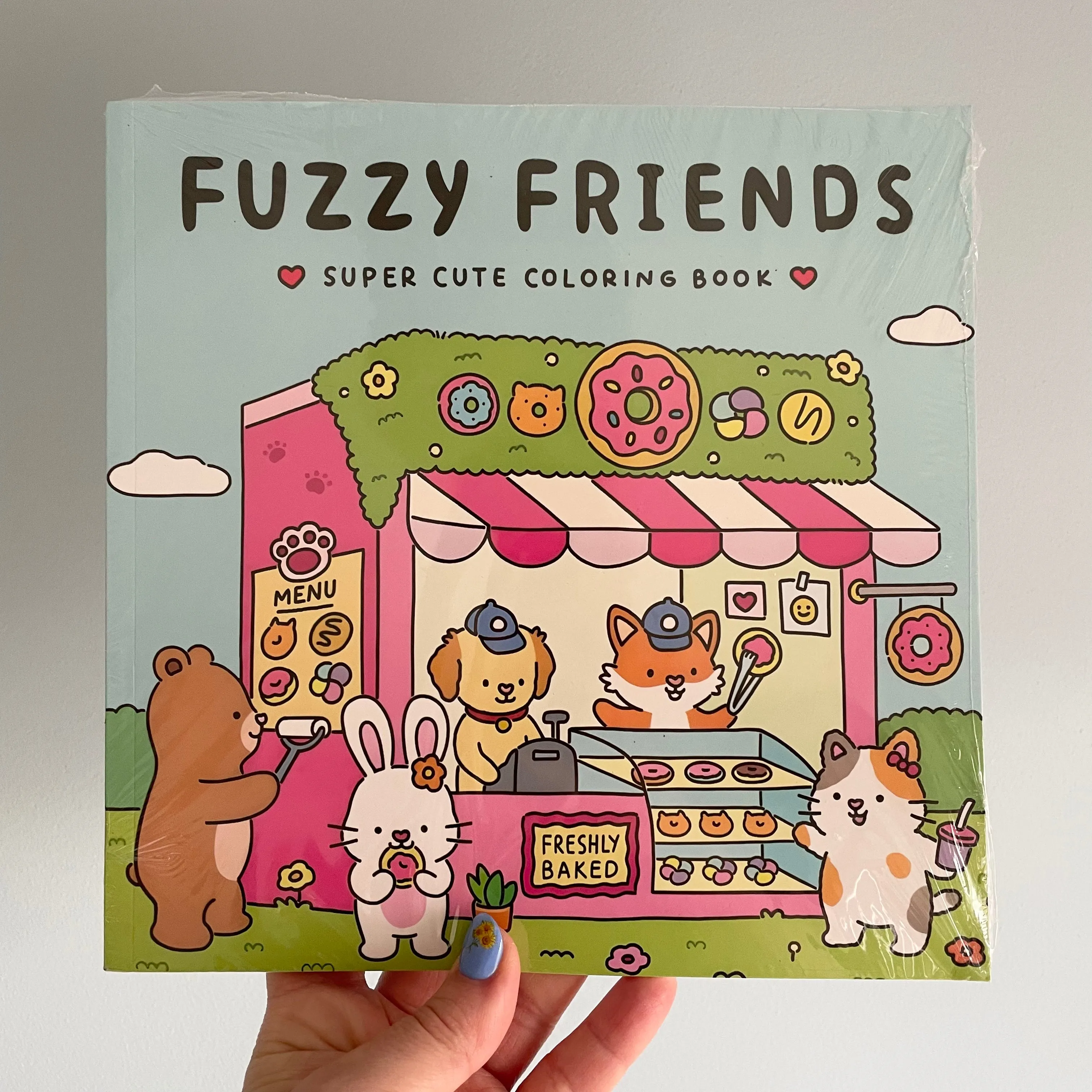 Fuzzy Friends Super Cute Kawaii Colouring Book