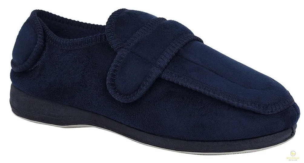 GROSBY Bi-Fold Mens Slippers Scuffs Shoes Indoor Outdoor Memory Foam Moccasins