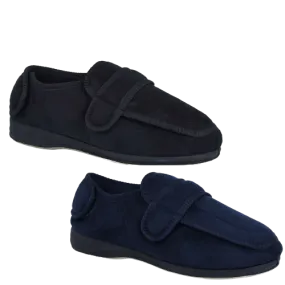 GROSBY Bi-Fold Mens Slippers Scuffs Shoes Indoor Outdoor Memory Foam Moccasins
