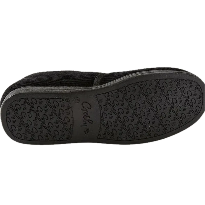 Grosby Blake 2 Mens Slippers Slipper Slip On Indoor Outdoor Casual Moccasins Moccasinl - Black