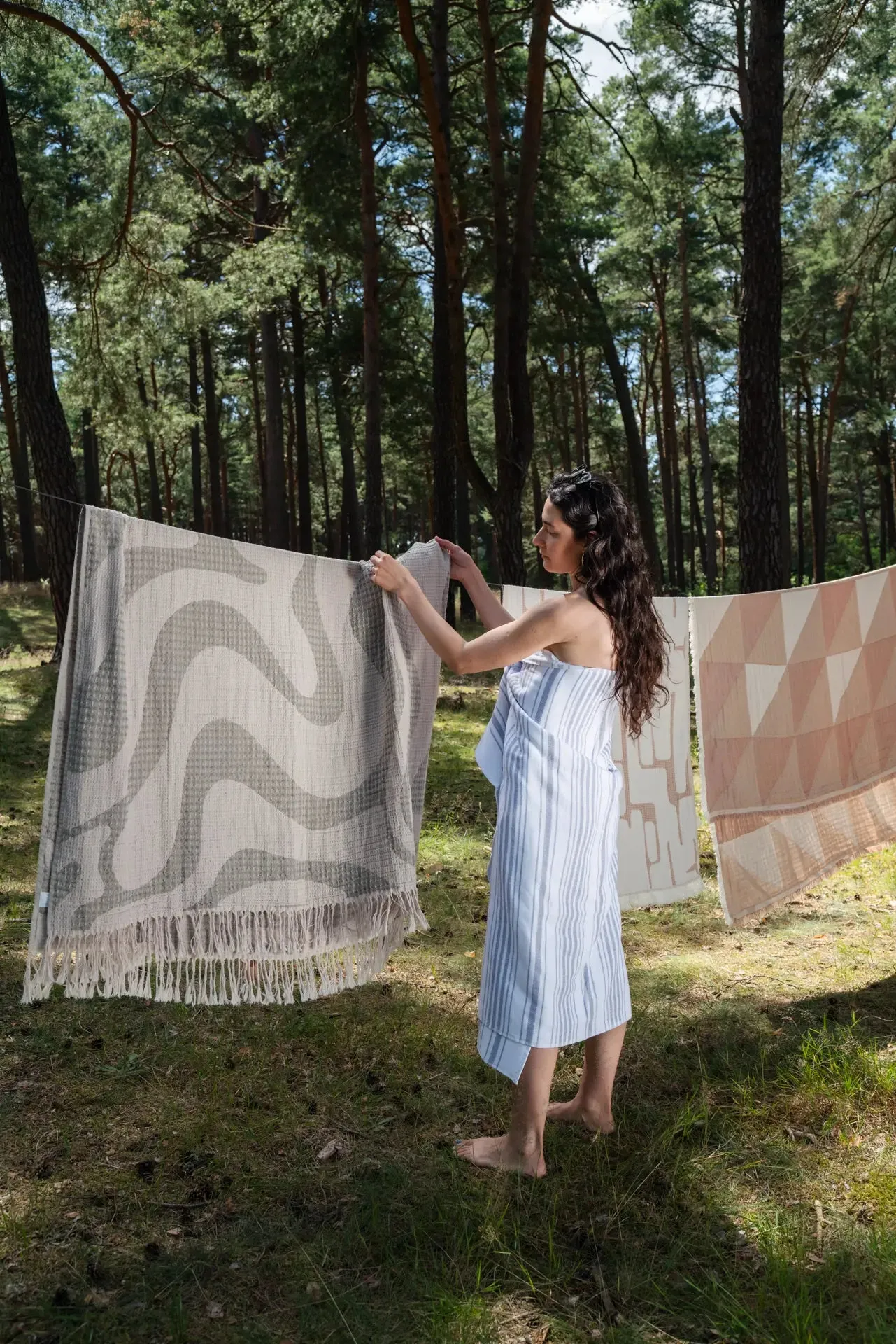 Marine – Cotton Double Sided Towel – Two Sizes