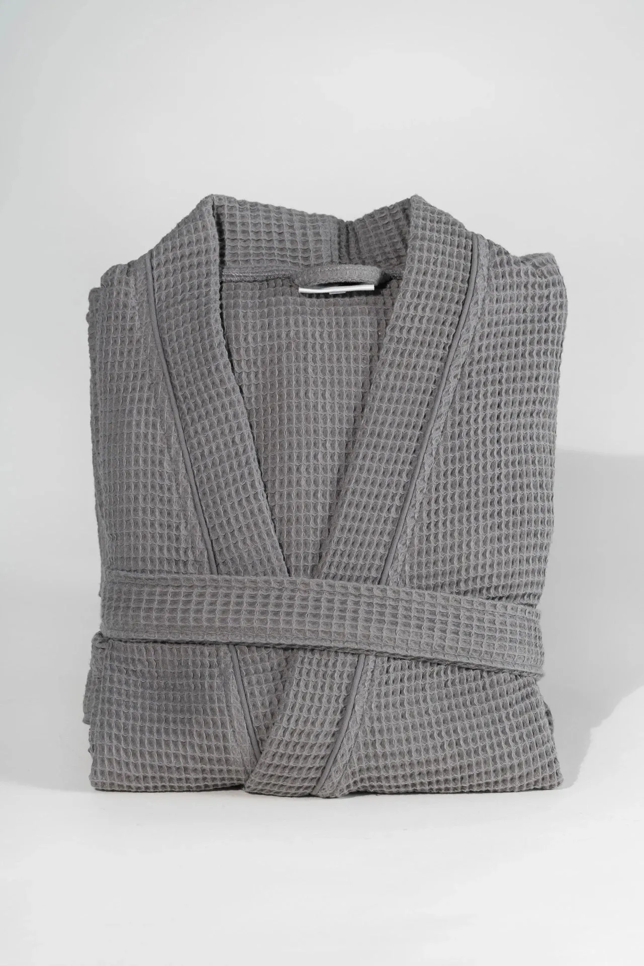 Pamuk Waffle Bathrobe – Dark Gray 100% cotton