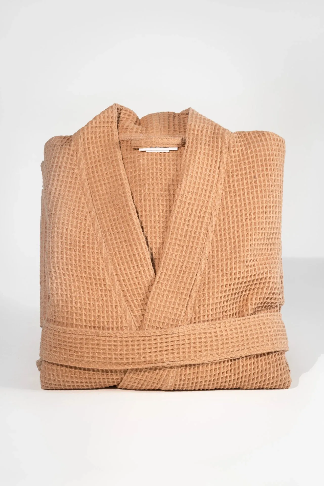 Pamuk Waffle Bathrobe – Mocha 100% cotton