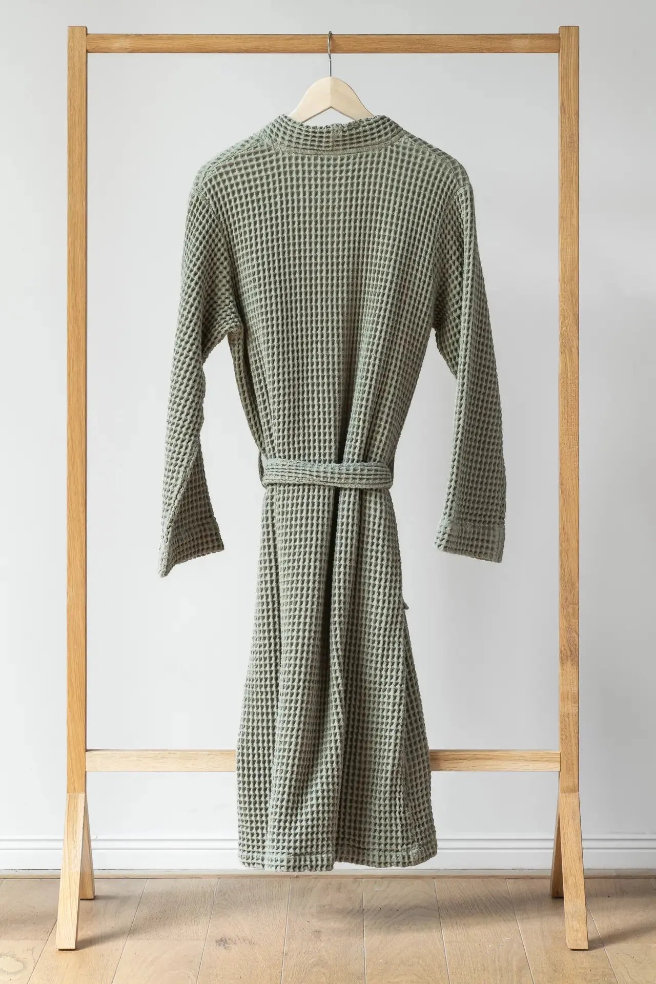 Pamuk Waffle Bathrobe – Moss Green 100% cotton