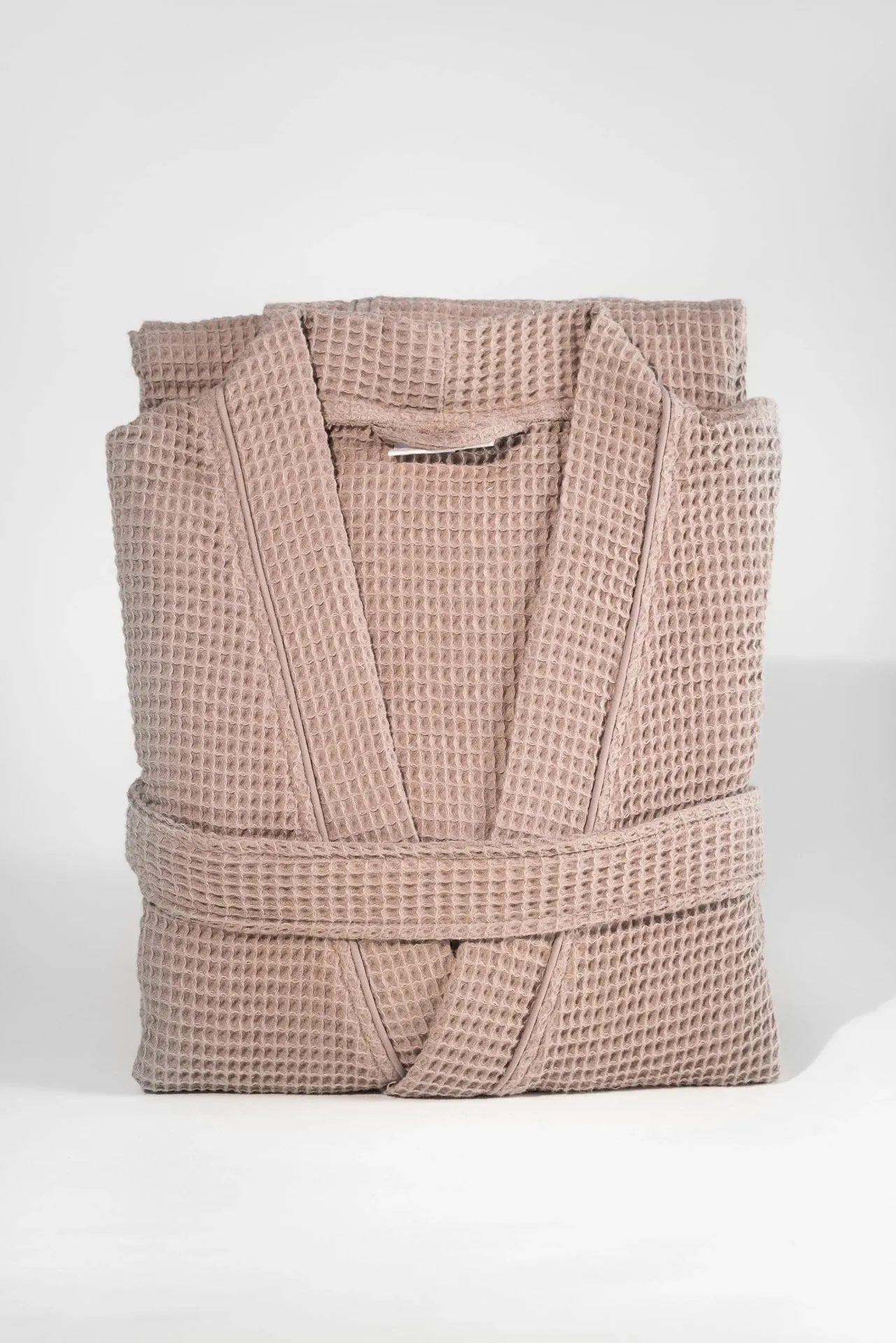 Pamuk Waffle Bathrobe – Warm Gray 100% cotton