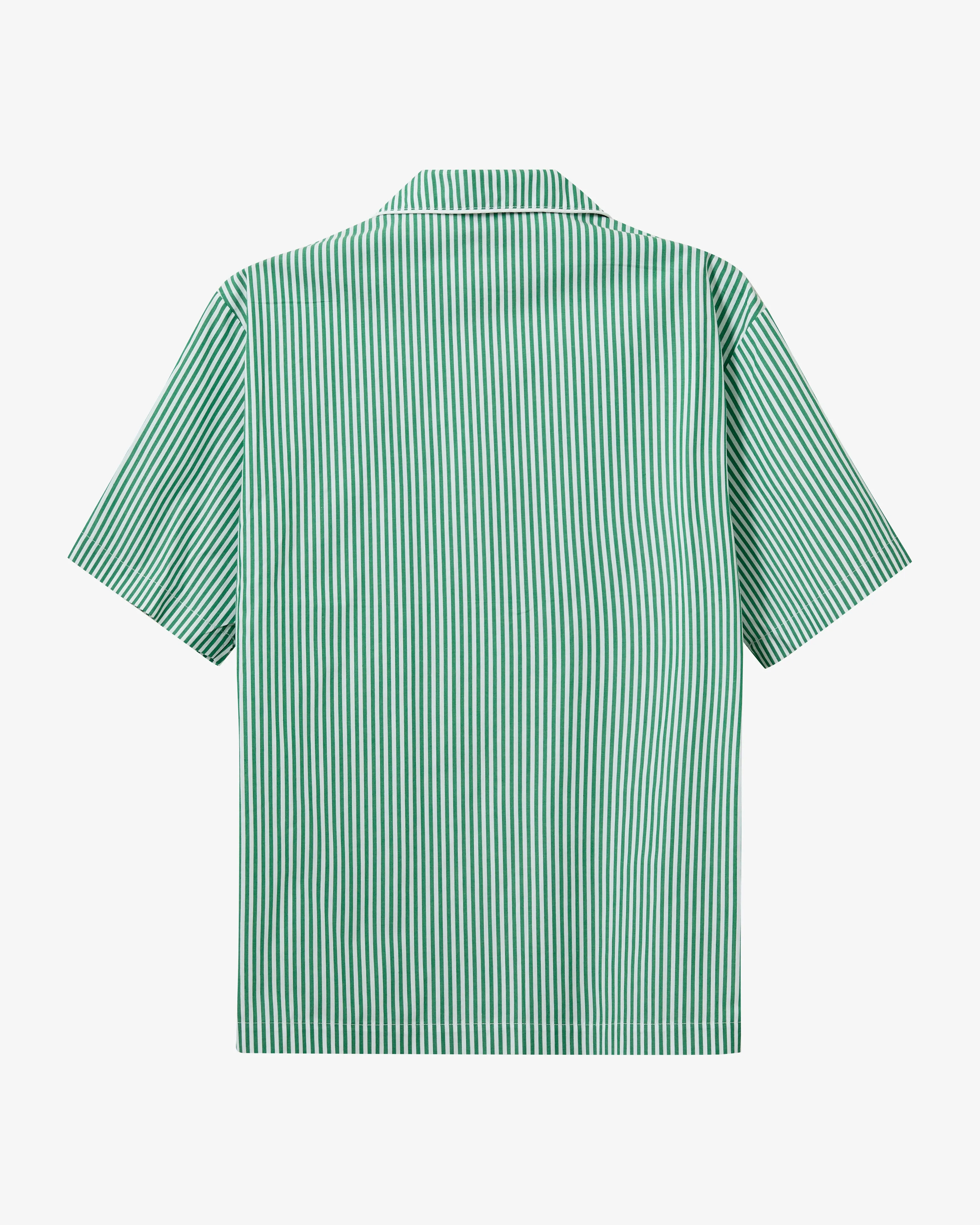 Rønne Pajamas Shirt - Green/White