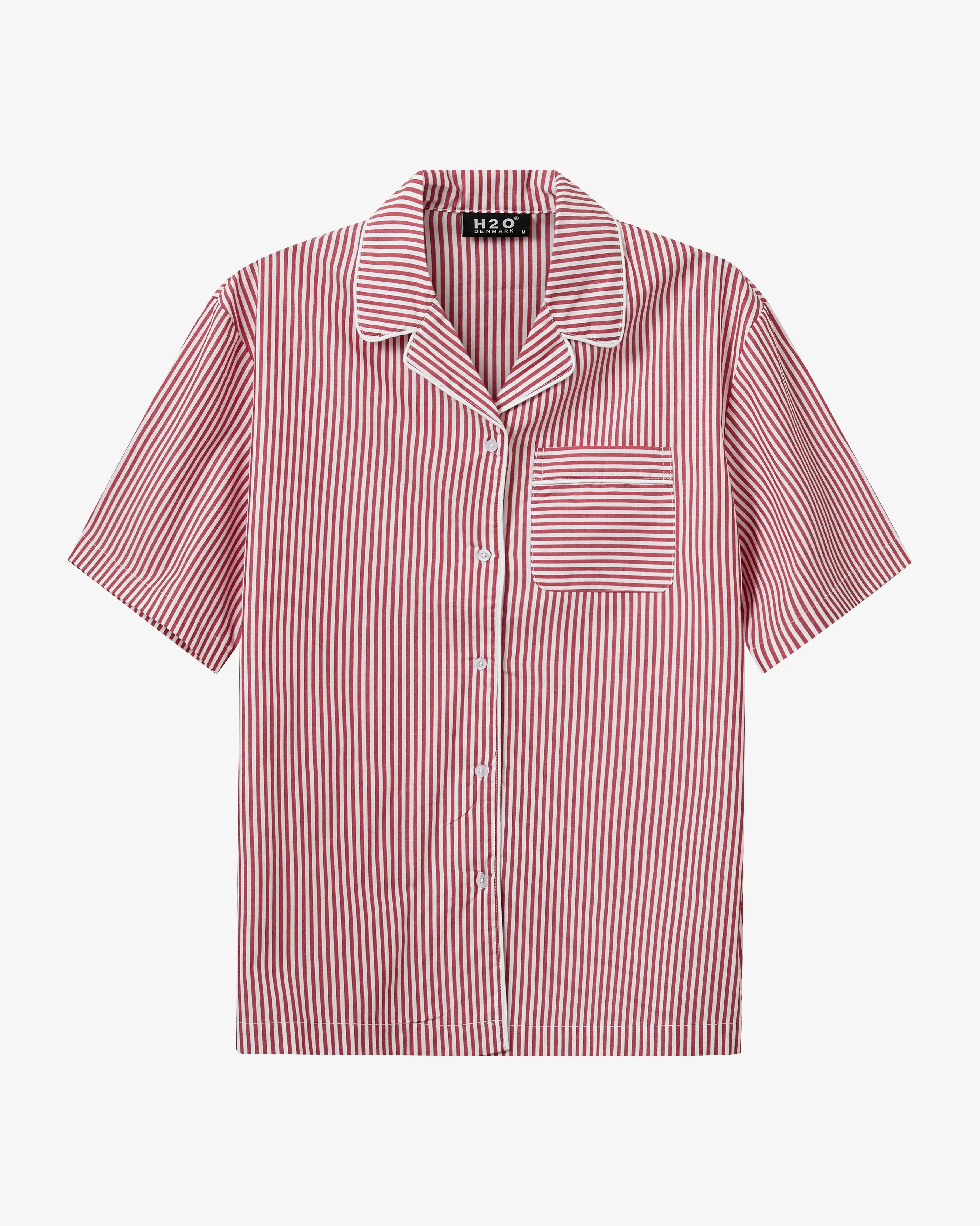 Rønne Pajamas Shirt - Red/White