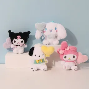 Sanrio Characters Heart Balloon Plush Charm