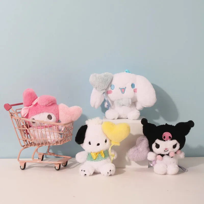 Sanrio Characters Heart Balloon Plush Charm