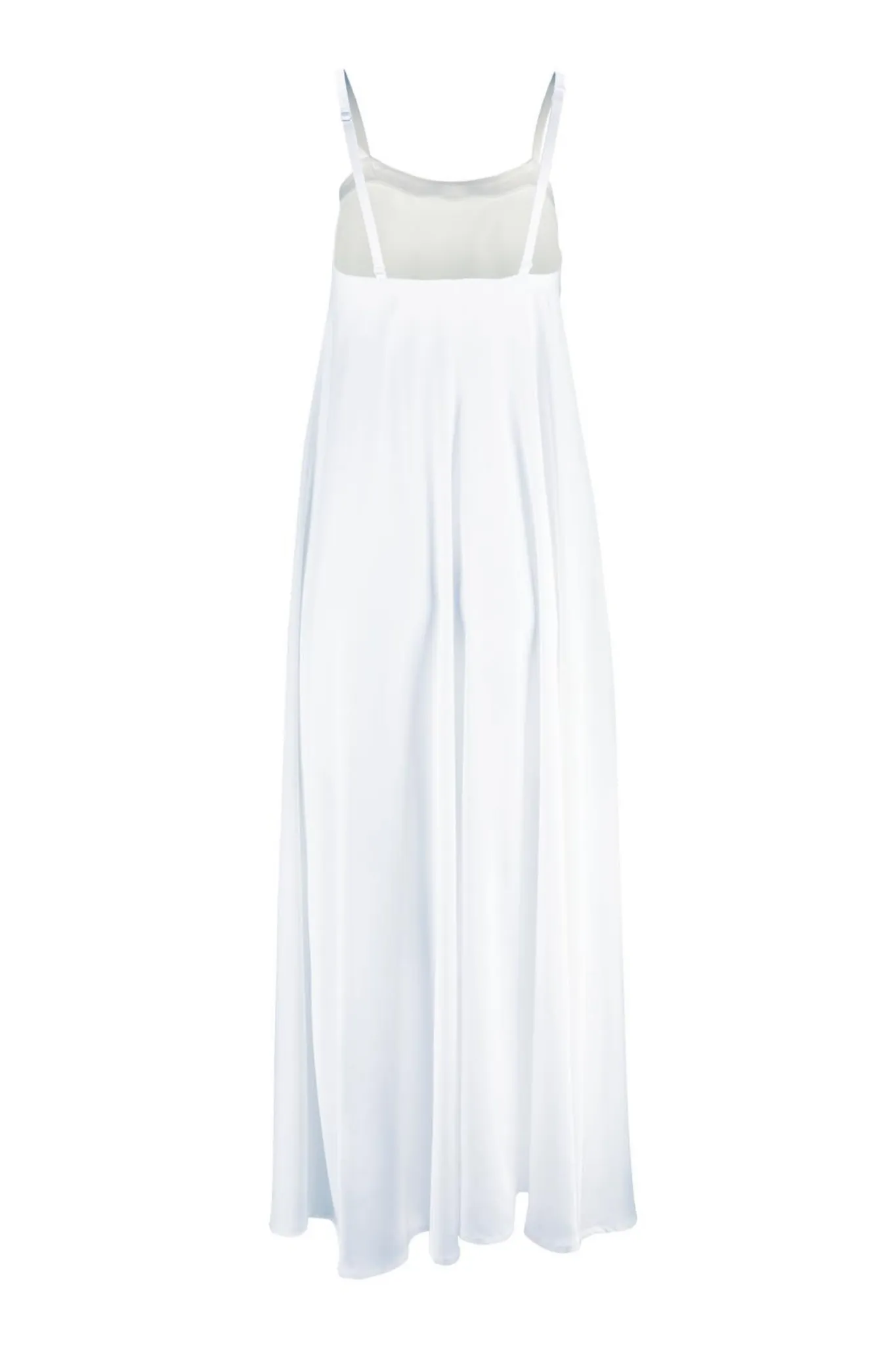 Silk Maxi Dress 'Aphrodite' in Milk White