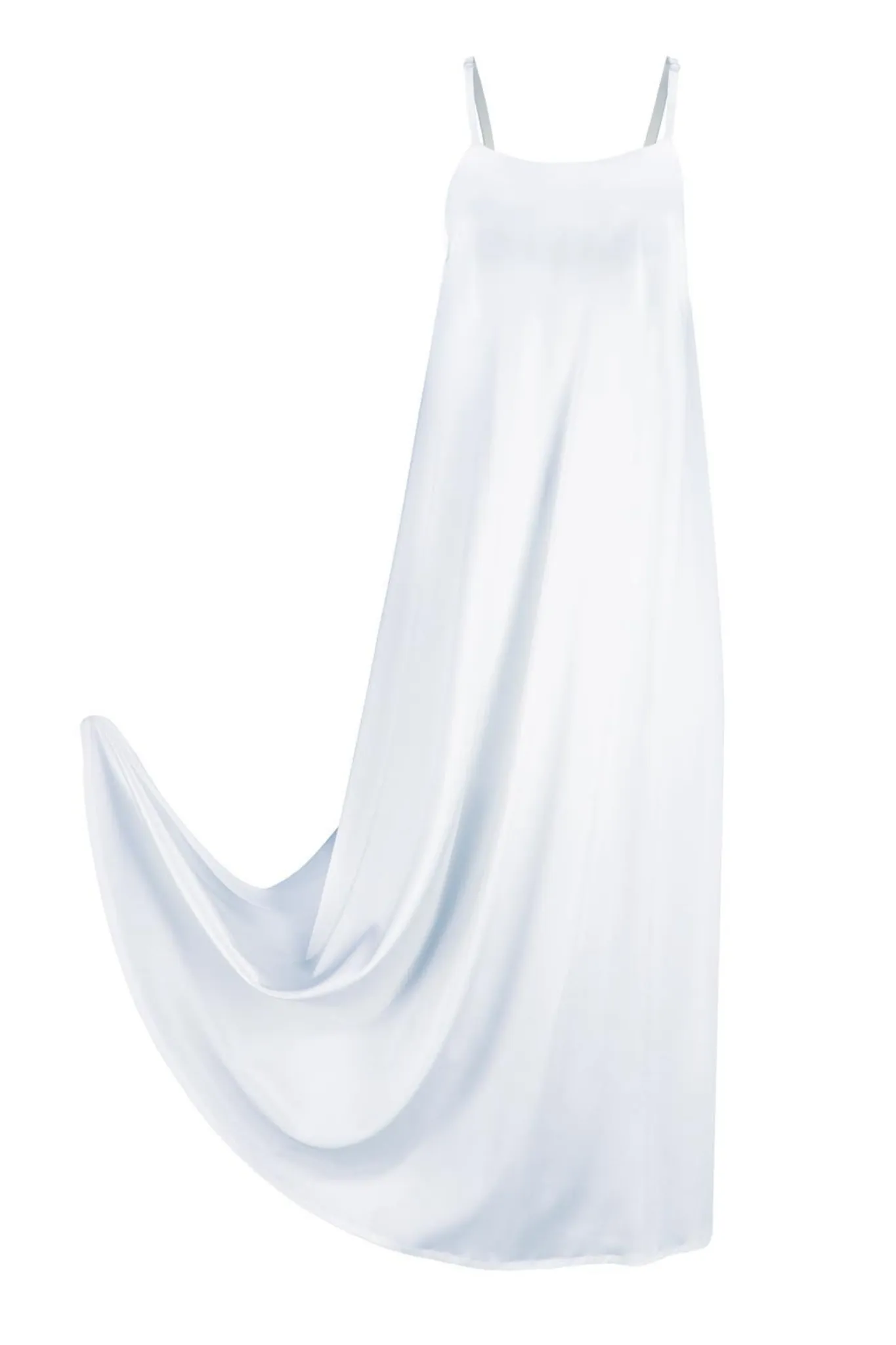 Silk Maxi Dress 'Aphrodite' in Milk White