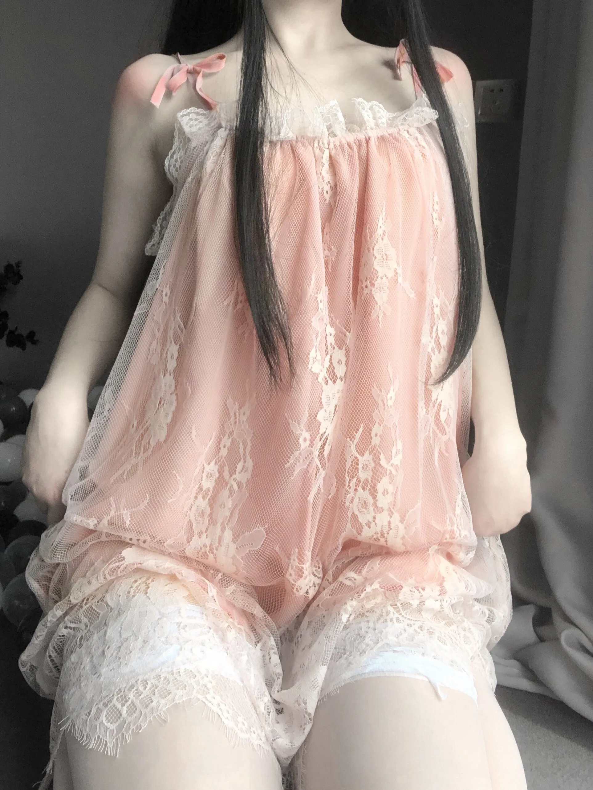 Summer lace sexy nightdress yc23071