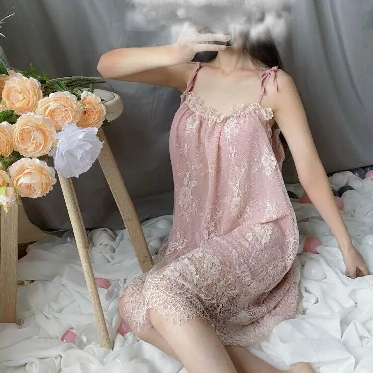 Summer lace sexy nightdress yc23071