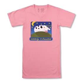 UDDERly Exhausted T-Nightshirt