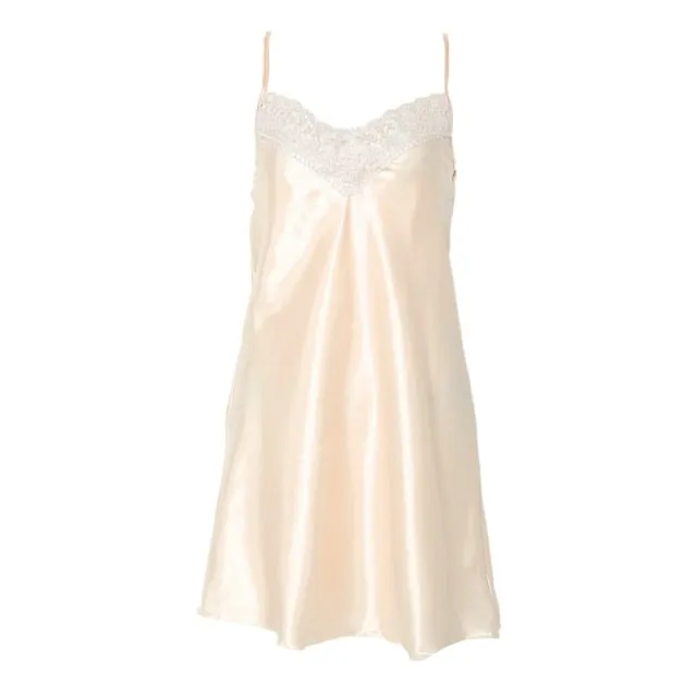 VenusFox Women Ice Silk Cool Nightgown Pyjamas Sexy V Neck Sleepwear Nightwear